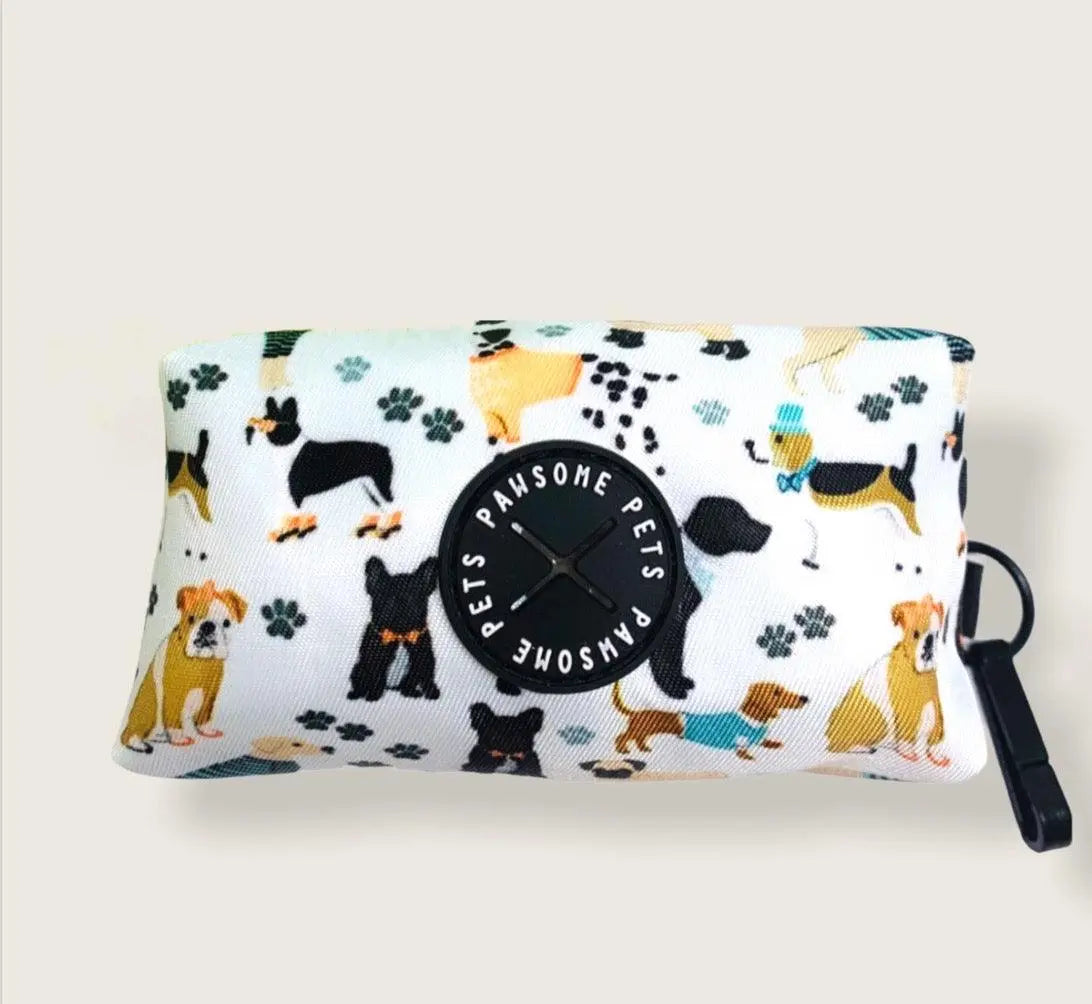 WASTE BAG HOLDER-DAPPER DOGGY PAWSOME PETS