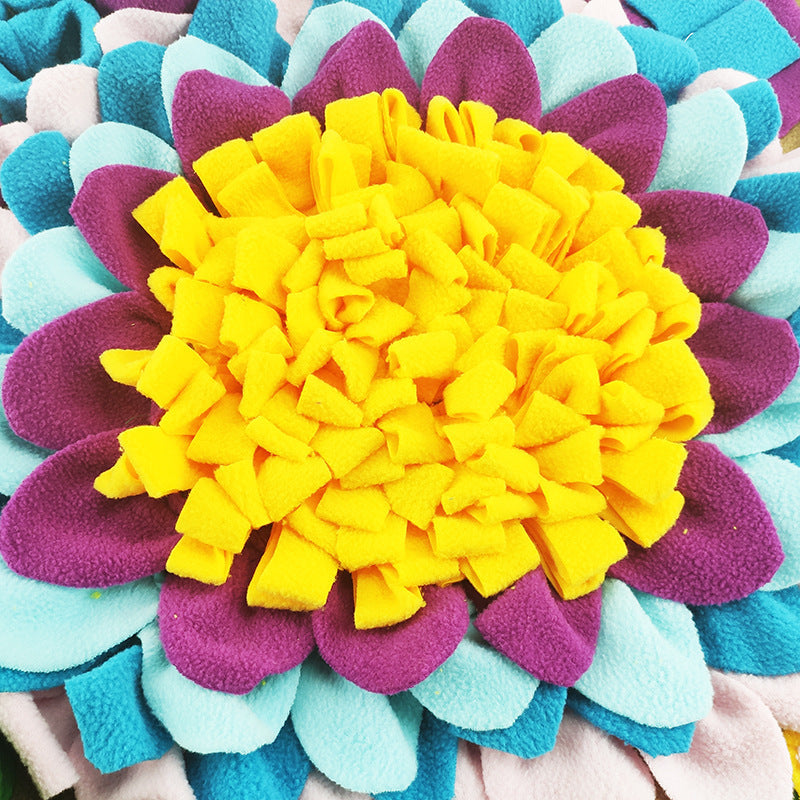 Furralo snuffle mat with fleece folds for hiding treats