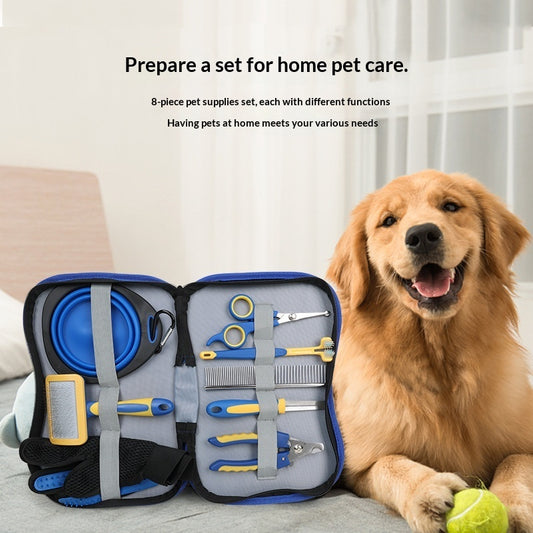 Tailini 8-piece pet grooming kit for dogs