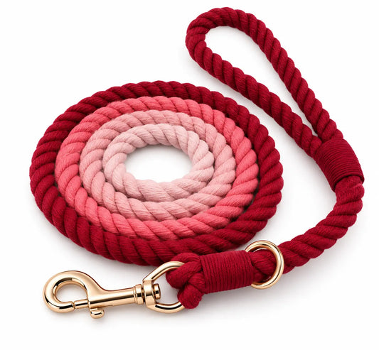 Furralo 5-Foot Rope Dog Leash – Soft Cotton Lead for Everyday Walks