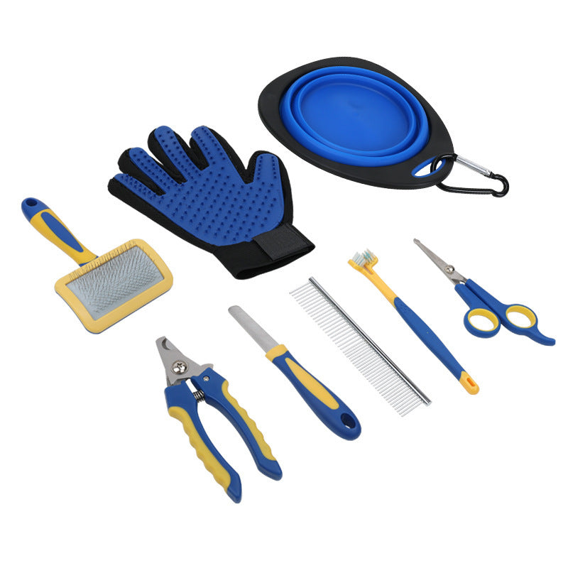 Tailini 8-piece pet grooming kit for dogs